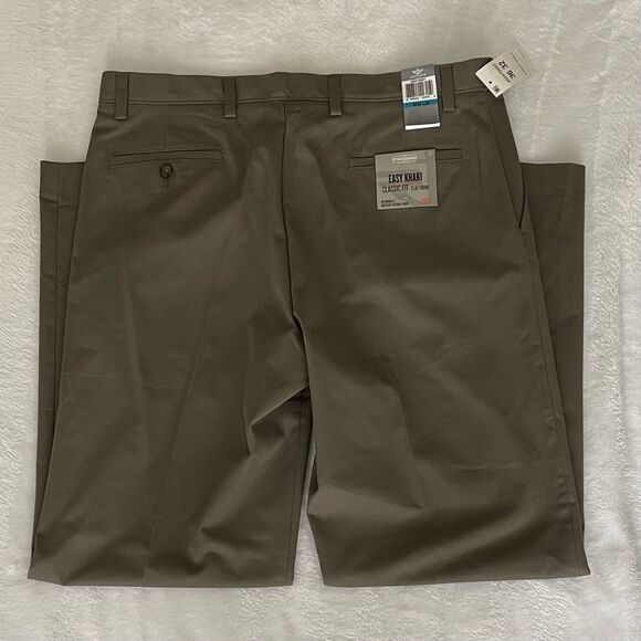 Dockers Easy Khaki Classic Fit Flat Front Pants Men’s Sz 36x32 (Umber) - Picture 4 of 8